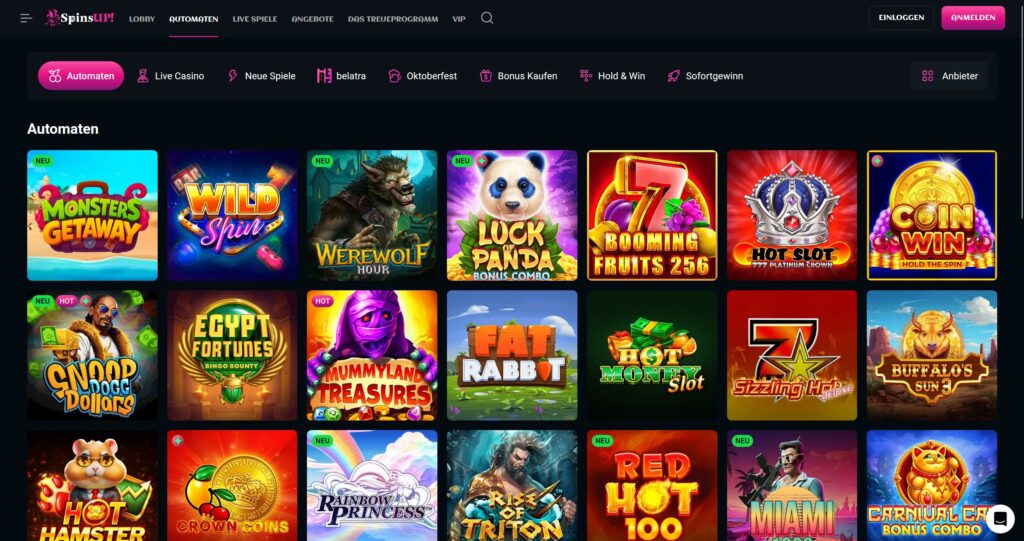 SpinsUP Casinospiele