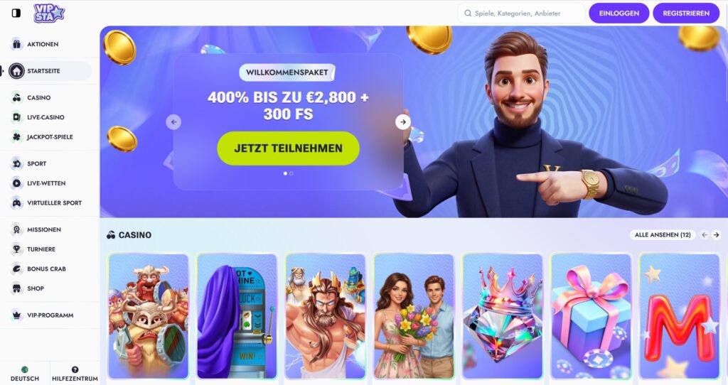 Vispta Casino Startseite