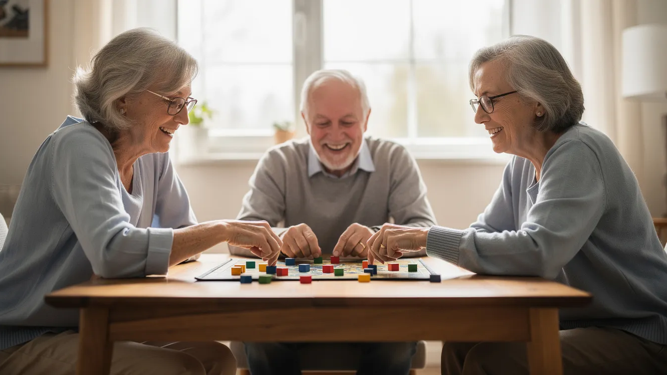 Spielen mit Senioren